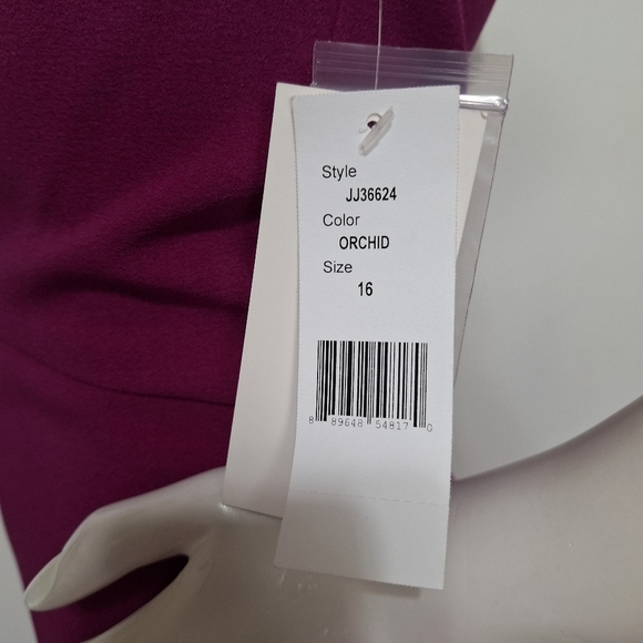 Julia Jordan NEW Orchid Coquette Romantic Halter Wide Leg Jumpsuit Plus Size 16 - Picture 8 of 11